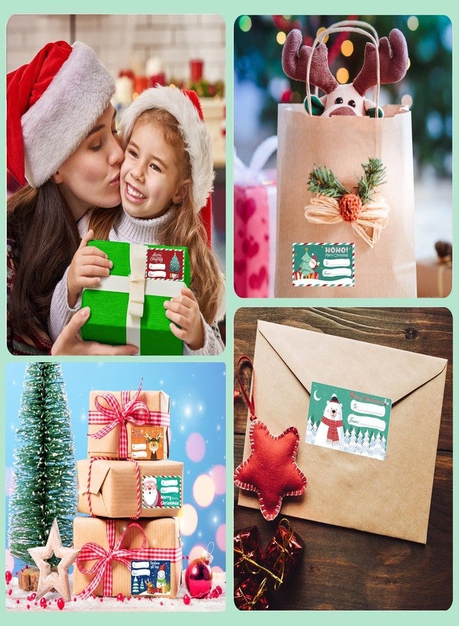 VRB Dec 500 قطعة من بطاقات الهدايا الورقية الصغيرة المطبوعة للهدايا، والذكرى السنوية، وعيد الشكر، وهدايا عيد الميلاد، والتمنيات/تمنيات عيد الحب/بطاقات هدايا الإرجاع/بطاقات الهدايا (لفة بطاقات عيد الميلاد - 500 قطعة) - Image 4